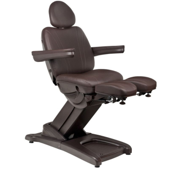 FOTEL KOSMETYCZNY ELEKTR. AZZURRO 872s PEDI-PRO 3 SILN. BRĄZOWY